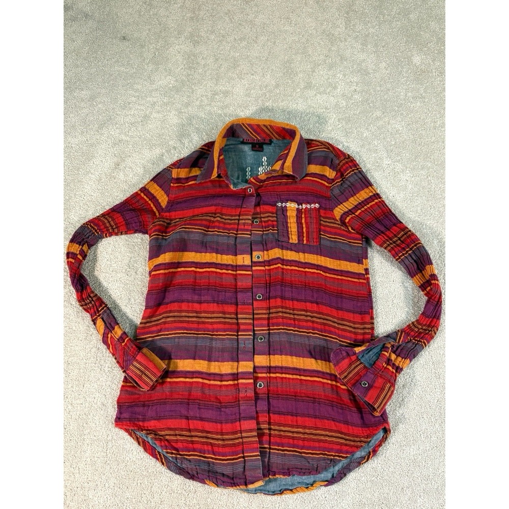 Rock and Roll Cowgirl‎ Western Shirt Aztec Print Womens S Southwestern